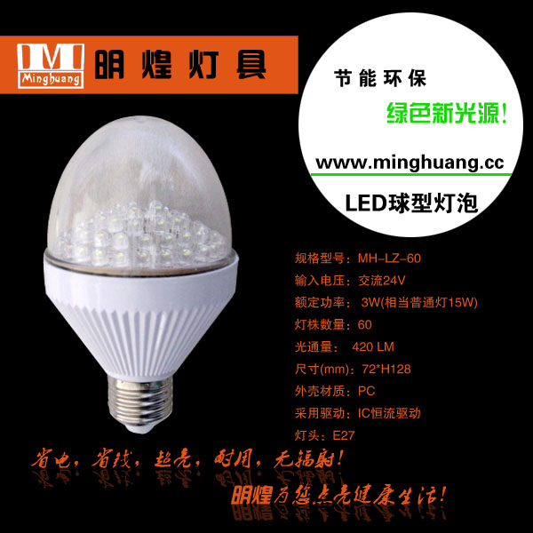 供应LED24V直流节能灯，LED灯泡，LED节能灯